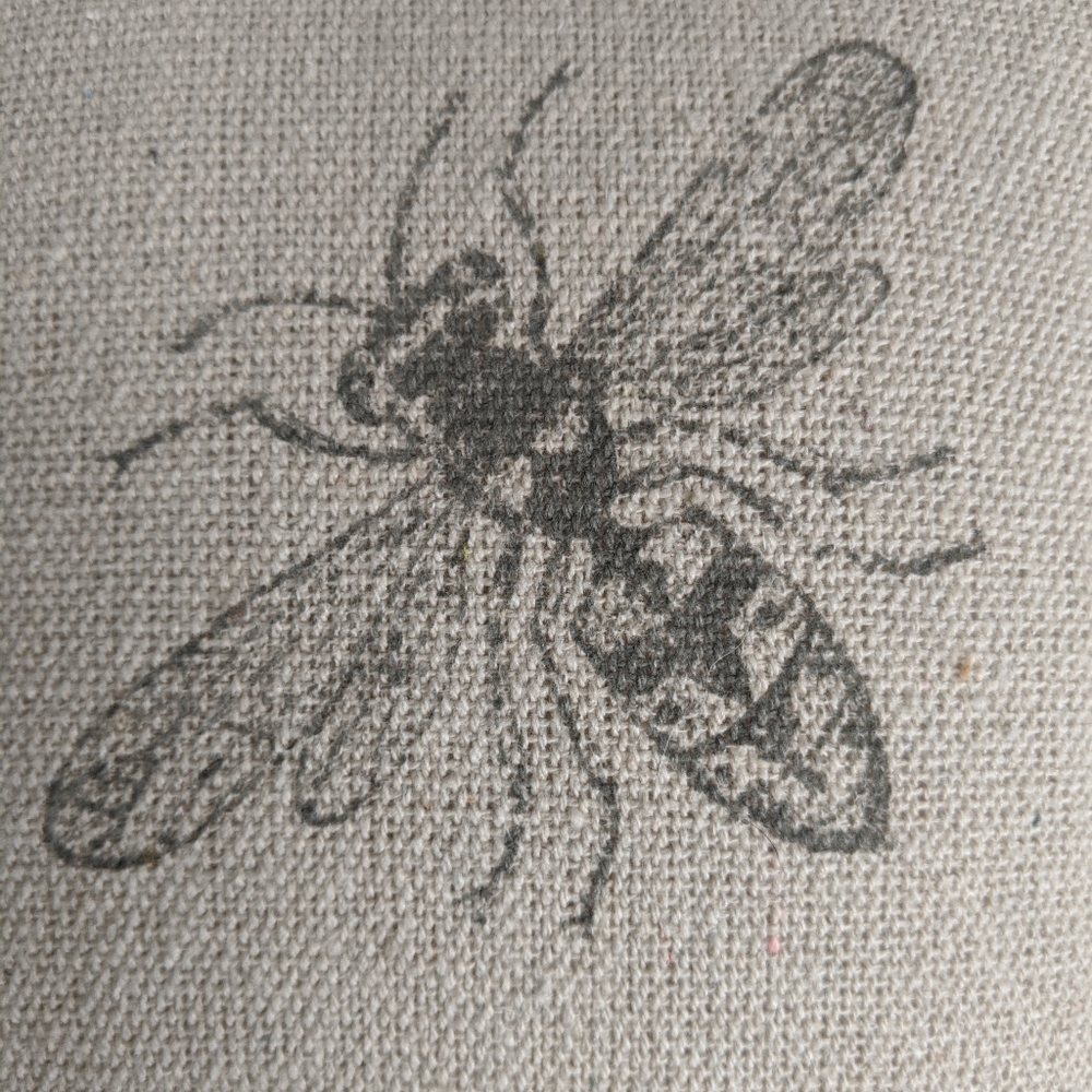 NWT handmade organic vintage inspired pillow bee